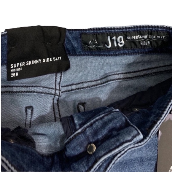 ARMANI EXCHANGE Mid Rise Super Skinny Jeans - Size is 26R - Picture 3 of 10